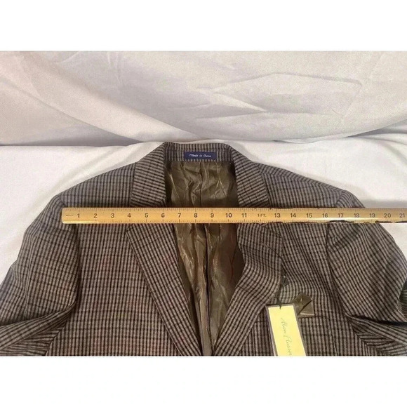 Alan Flusser Blazer Mens Sz Large Polyester Casual Two Button Sport Coat Jacket - Picture 7 of 8